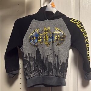 Batman Kids Hoodie - Black, Gray, and Yellow